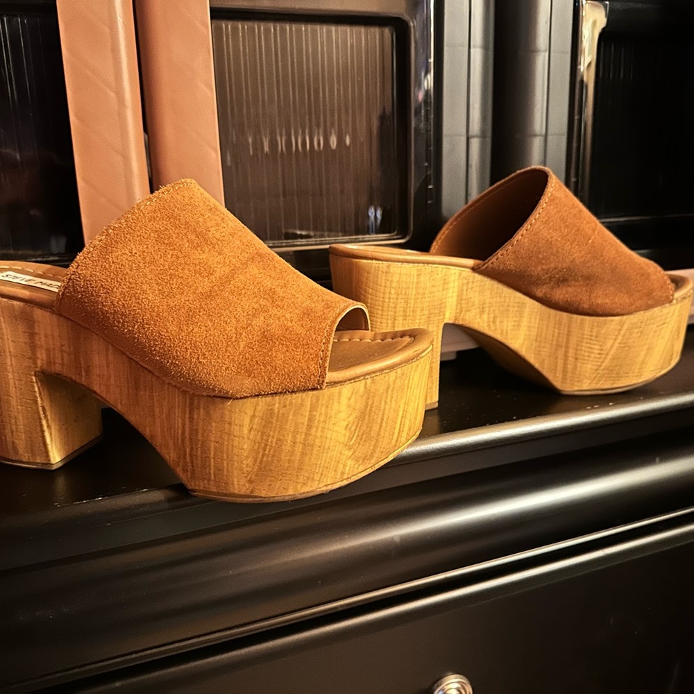 Steve Madden platform shoes size 9.5 / 40 “playdate” in chestnut